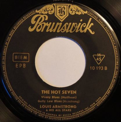 Louis Armstrong And His All-Stars : The Hot Seven (7", EP)