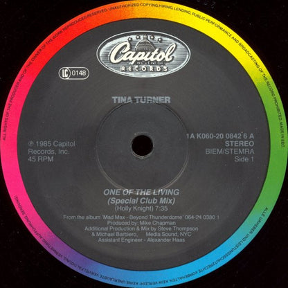 Tina Turner : One Of The Living (Special Club Mix) (12", Single)