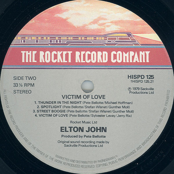 Elton John : Victim Of Love (LP, Album)