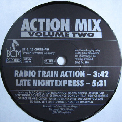 Various : Action Mix Volume Two (12", Maxi, P/Mixed)