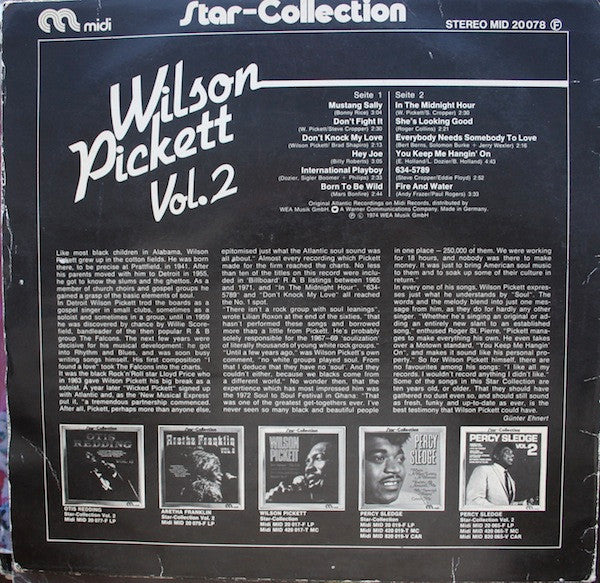 Wilson Pickett : Star-Collection Vol. 2 (LP, Comp)