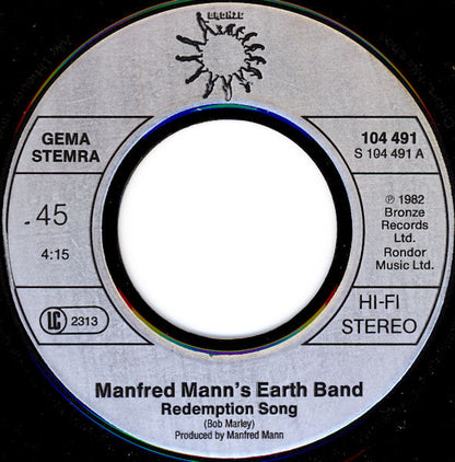 Manfred Mann's Earth Band : Redemption Song (7", Single)