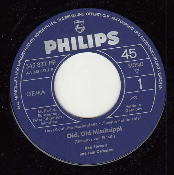 Bob Stewart Und Sein Orchester, Horst Fischer Und Sein Orchester : Old, OId Mississippi - Greensleeves (7", Mono, Promo)