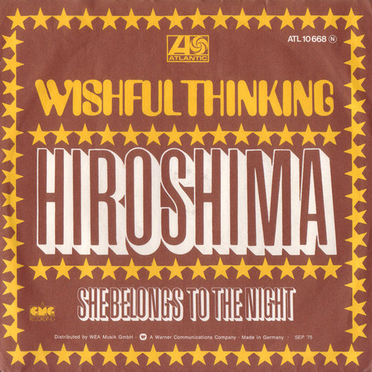 Wishful Thinking : Hiroshima (7", Single, RE)