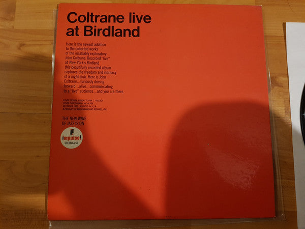 Coltrane* : Live At Birdland (LP, Album, Gat)