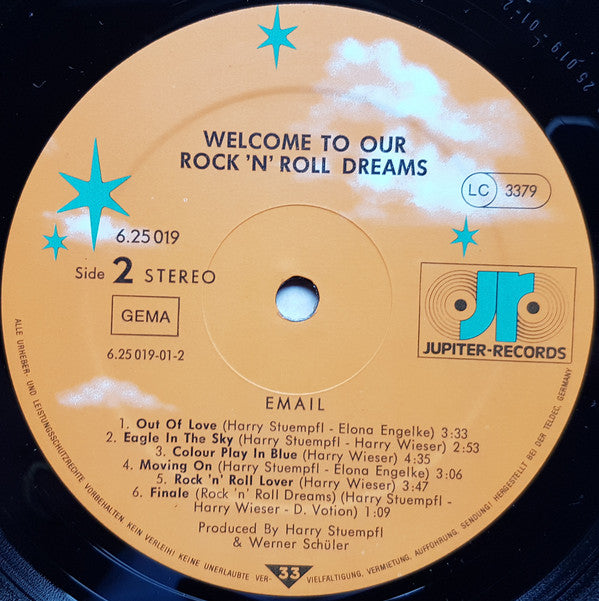 Email (2) : Welcome To Our Rock'N'Roll Dreams (LP, Album)