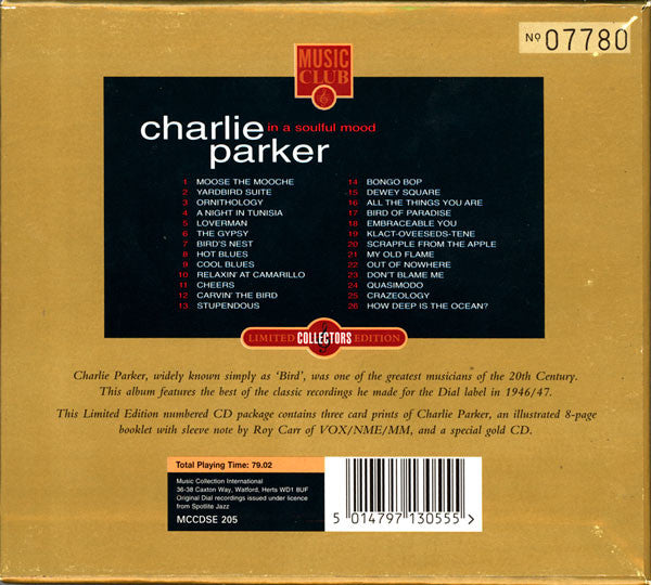 Charlie Parker : In A Soulful Mood (CD, Comp, Ltd, Num)