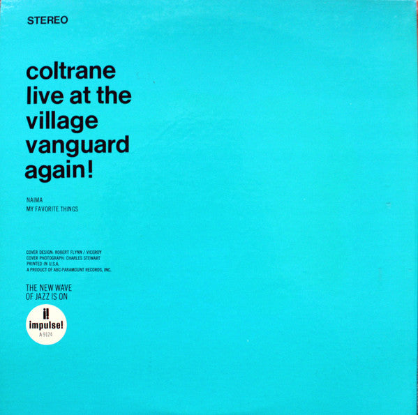 John Coltrane : Live At The Village Vanguard Again! (LP, Album, RE)