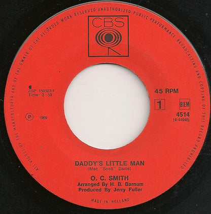 OC Smith : Daddy's Little Man (7", Single)