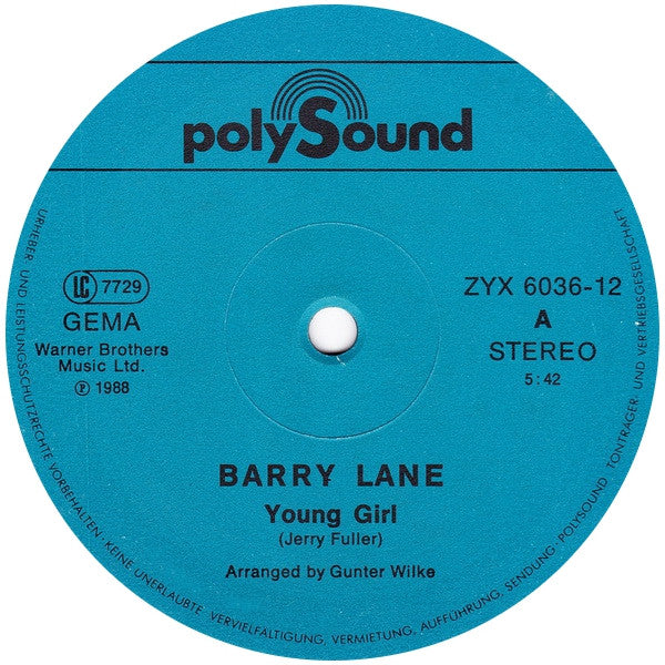 Barry Lane : Young Girl (12", Maxi)