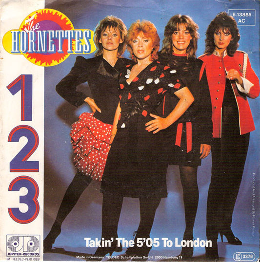 The Hornettes : 1 2 3 (7", Single)