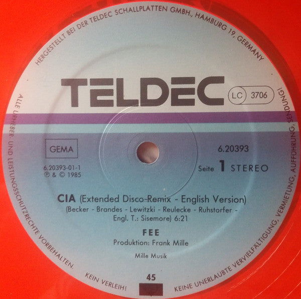 FEE : CIA (12", Maxi, Ora)