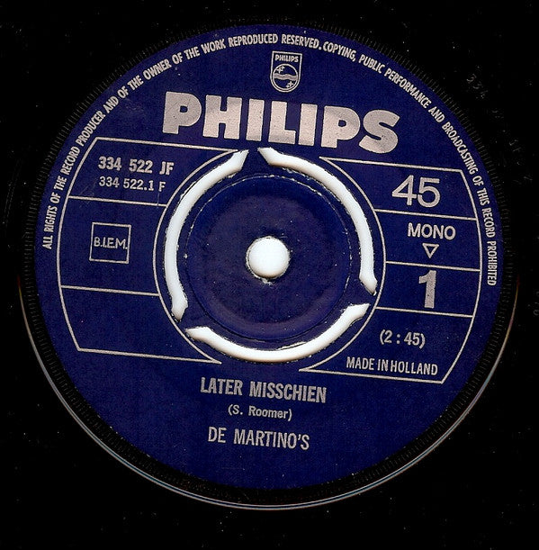 Martino's : Later Misschien (7", Mono)