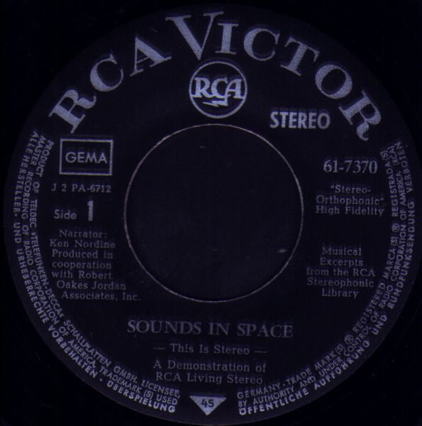 Ken Nordine : Sounds In Space (7", Single)