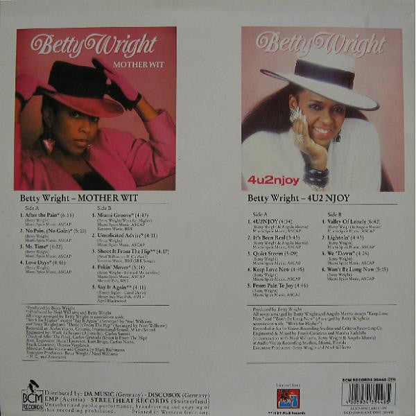 Betty Wright : Mother Wit / 4U2NJOY (2xLP, Album, Comp)