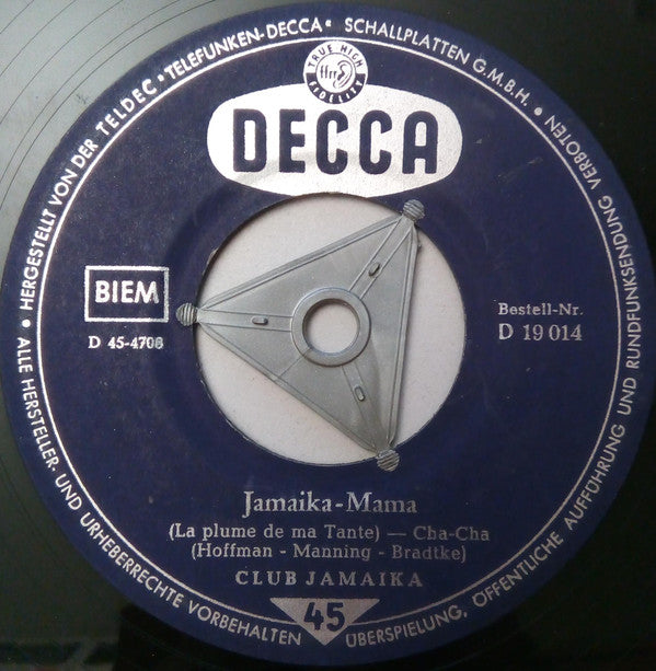 Club Jamaika : Milch Von Der Cocosnuss / Jamaika-Mama (7")