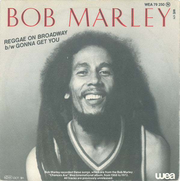 Bob Marley : Reggae On Broadway (7", Single)