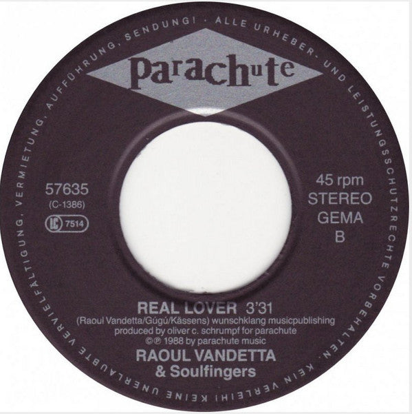 Raoul Vandetta & Soulfingers : Stop (7", Single)