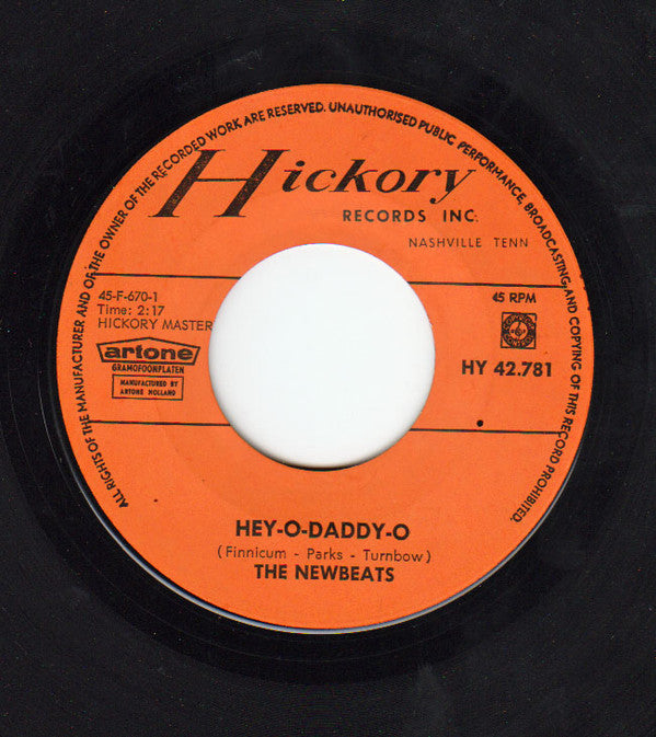 The Newbeats : Hey-O-Daddy-O / Break Away (From That Boy) (7", Single, Lig)