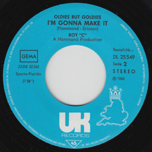 Roy C. Hammond : Shotgun Wedding / I'm Gonna Make It (7", Single)