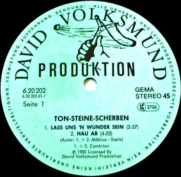 Ton Steine Scherben : Lass Uns'n Wunder Sein (12")