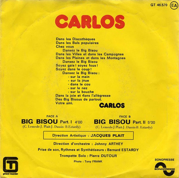 Carlos (3) : Big Bisou (7", Single)