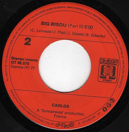 Carlos (3) : Big Bisou (7", Single)