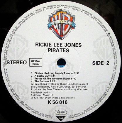 Rickie Lee Jones : Pirates (LP, Album, RE)