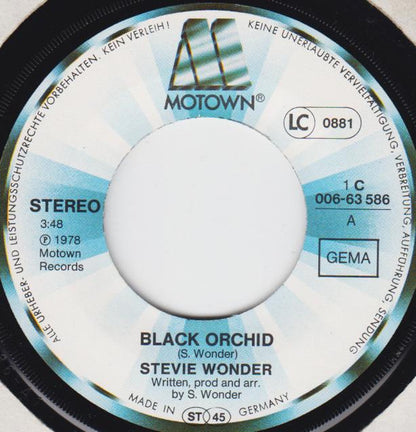 Stevie Wonder : Black Orchid (7", Single)