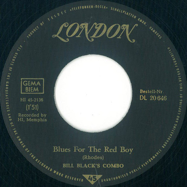 Bill Black's Combo : So What / Blues For The Red Boy (7", Single)