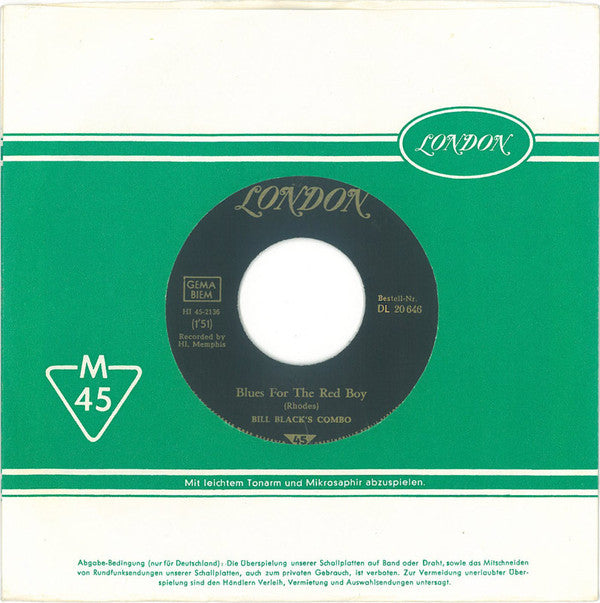 Bill Black's Combo : So What / Blues For The Red Boy (7", Single)