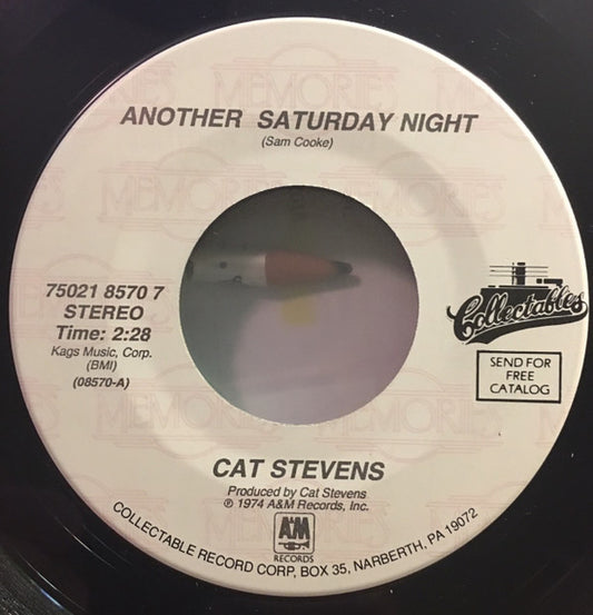 Cat Stevens : Another Saturday Night / Oh Very Young (7", RE)