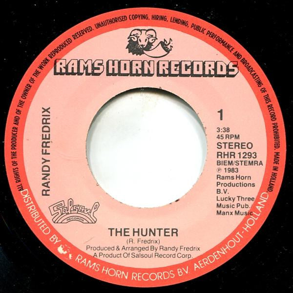 Randy Fredrix : The Hunter (7")