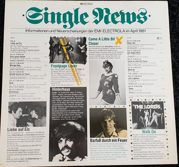 Various : Single News 3+4'81 (LP, Comp, Promo)