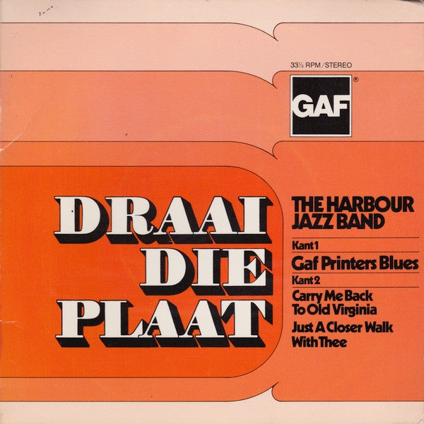 The Harbour Jazz Band : Gaf Printers Blues (7", Single)