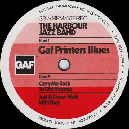 The Harbour Jazz Band : Gaf Printers Blues (7", Single)