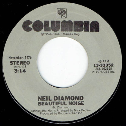 Neil Diamond : Desirée / Beautiful Noise (7", RE)