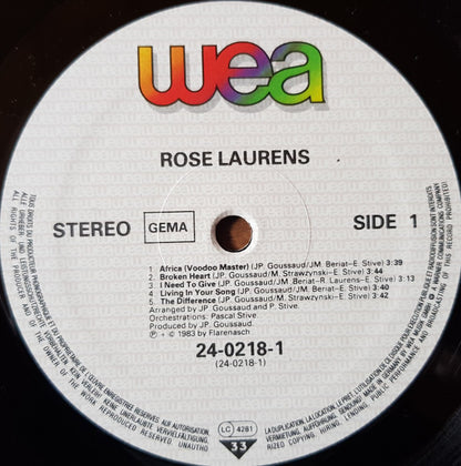 Rose Laurens : Rose Laurens (LP, Album)