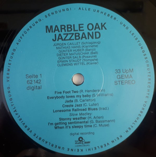 Marble-Oak-Jazzband : Marble Oak Jazz Band (LP)