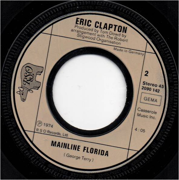 Eric Clapton : Willie And The Hand Jive (7", Single)