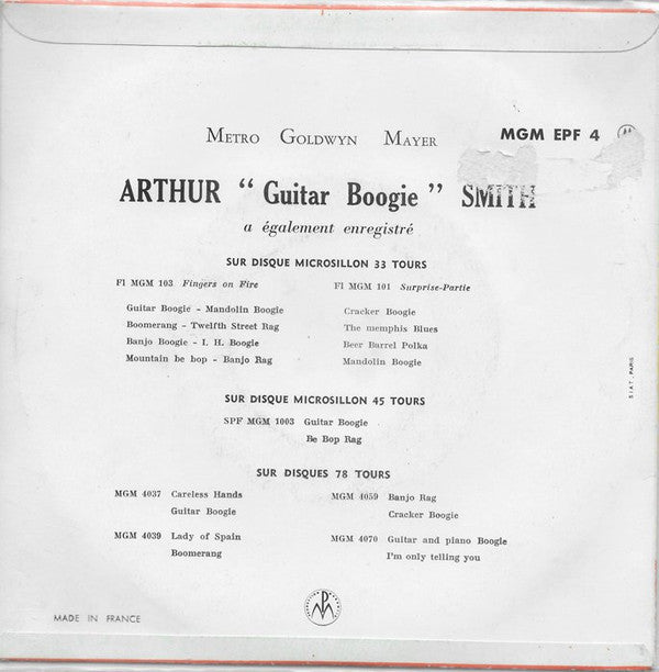 Arthur Smith (2) : Guitar Boogie (7", EP)