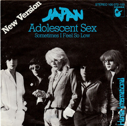 Japan : Adolescent Sex (7", Single)