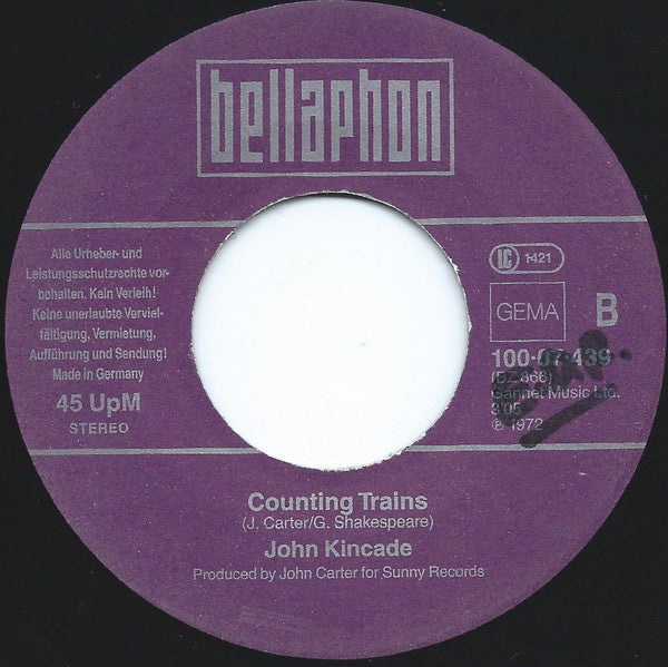 John Kincade : Dreams Are Ten A Penny / Counting Trains (7", Single)