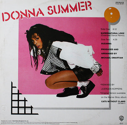 Donna Summer : Supernatural Love B/W Suzanna (12", Maxi)