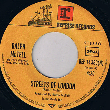 Ralph McTell : Streets Of London (7", Single)