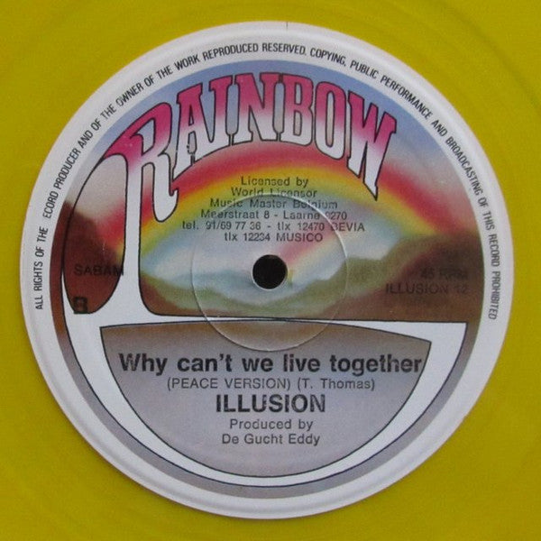 Illusion (2) : Why Can't We Live Together (12", Maxi, Yel)