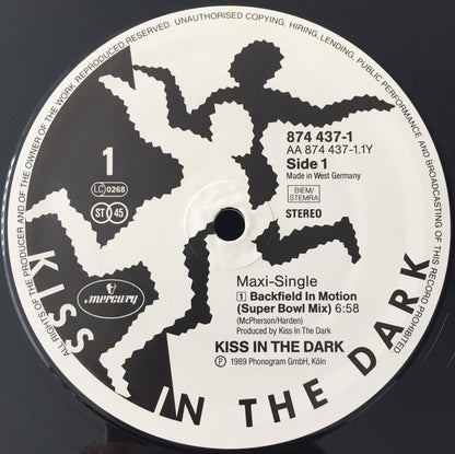 Kiss In The Dark : Backfield In Motion (12")