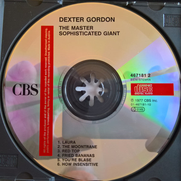 Dexter Gordon : Sophisticated Giant (CD, Album, RE, RM)