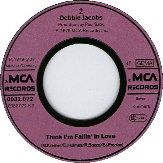 Debbie Jacobs : Undercover Lover (7", Single)