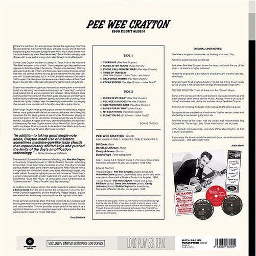 Pee Wee Crayton : Pee Wee Crayton (LP, Album, Ltd, RE)